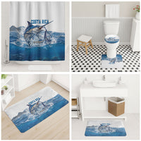 Blue Marlin Fishing Costa Rica Bathroom Set Makaira Nigricans Deep Sea Fishing