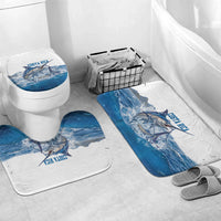 Blue Marlin Fishing Costa Rica Bathroom Set Makaira Nigricans Deep Sea Fishing