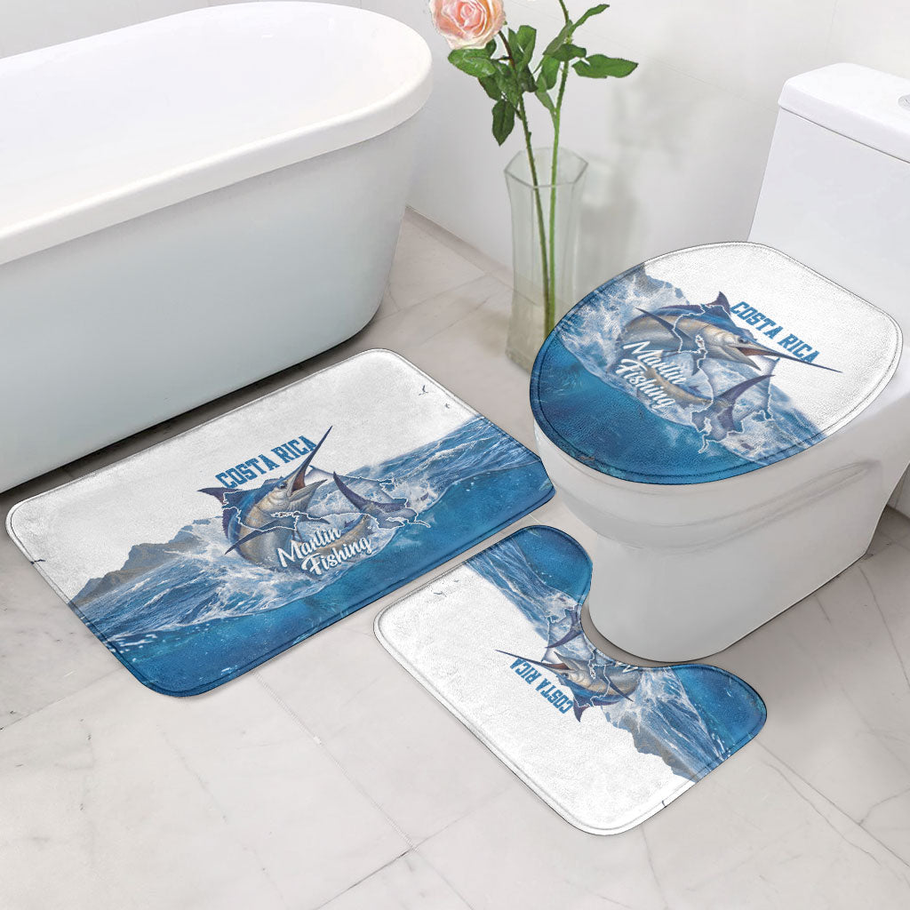 Blue Marlin Fishing Costa Rica Bathroom Set Makaira Nigricans Deep Sea Fishing