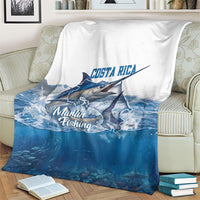 Blue Marlin Fishing Costa Rica Blanket Makaira Nigricans Deep Sea Fishing