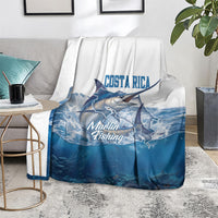 Blue Marlin Fishing Costa Rica Blanket Makaira Nigricans Deep Sea Fishing