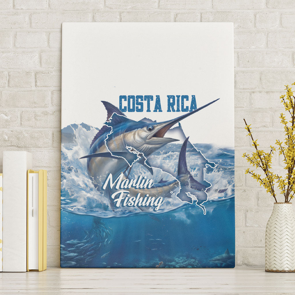Blue Marlin Fishing Costa Rica Canvas Wall Art Makaira Nigricans Deep Sea Fishing