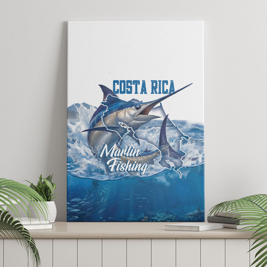 Blue Marlin Fishing Costa Rica Canvas Wall Art Makaira Nigricans Deep Sea Fishing