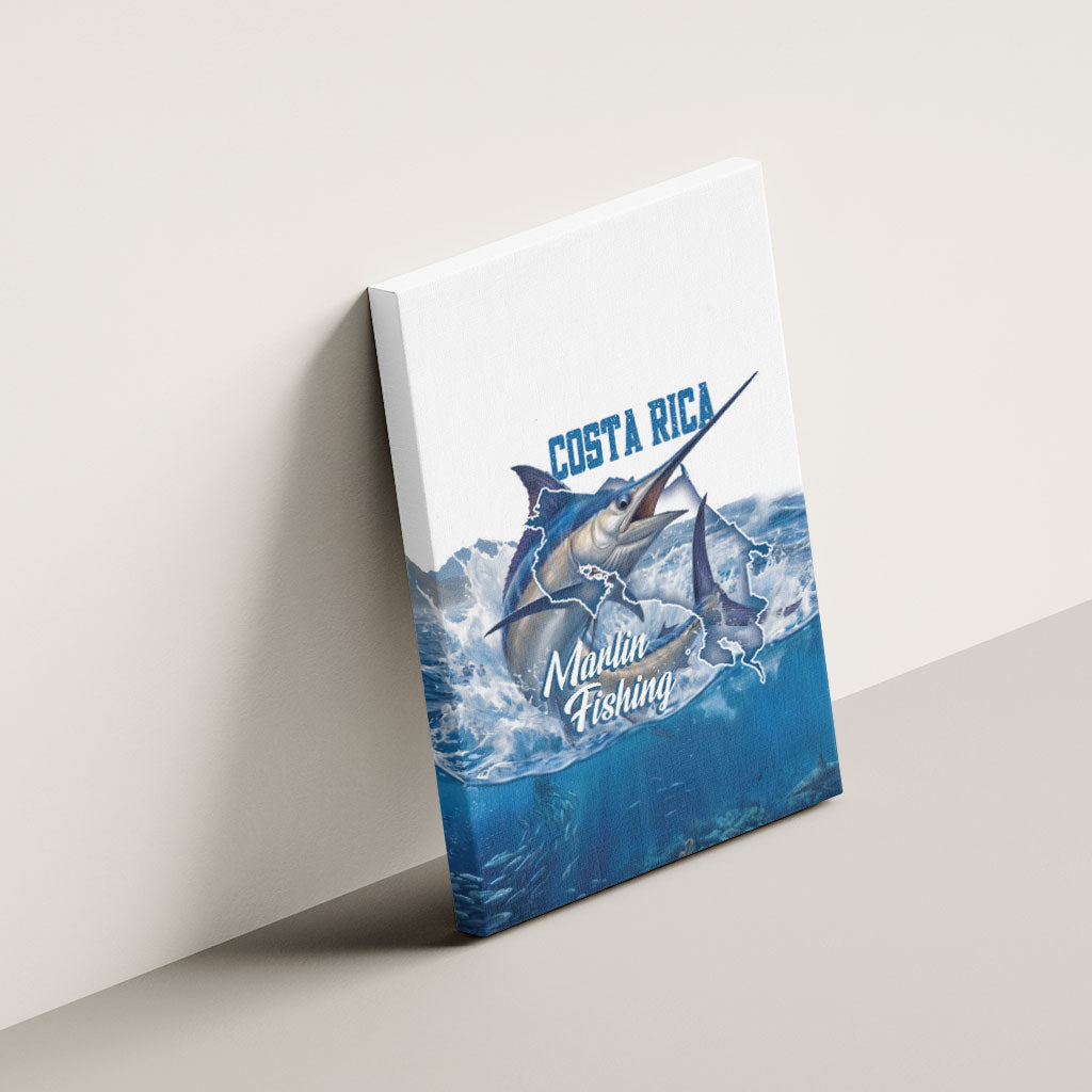 Blue Marlin Fishing Costa Rica Canvas Wall Art Makaira Nigricans Deep Sea Fishing