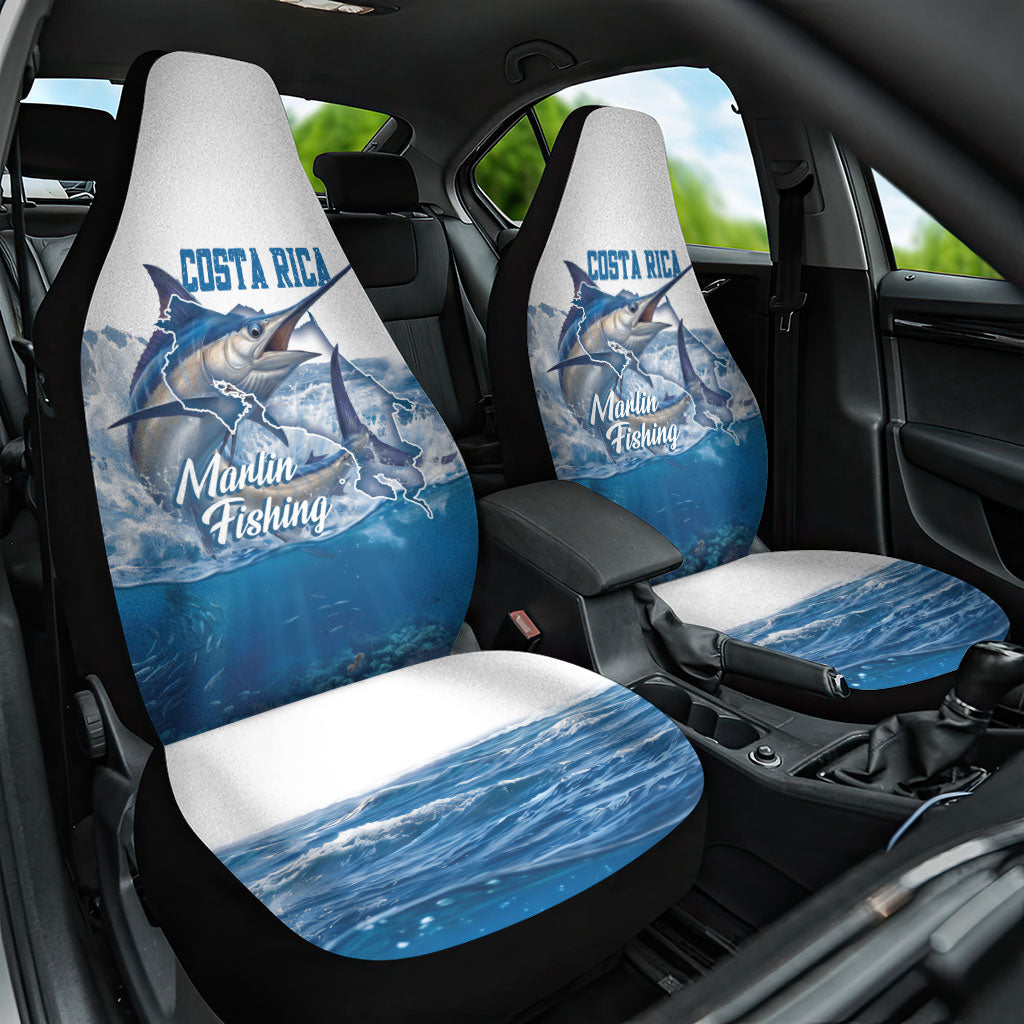 Blue Marlin Fishing Costa Rica Car Seat Cover Makaira Nigricans Deep Sea Fishing