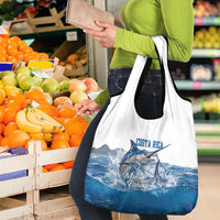 Blue Marlin Fishing Costa Rica Grocery Bag Makaira Nigricans Deep Sea Fishing