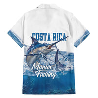 Blue Marlin Fishing Costa Rica Hawaiian Shirt Makaira Nigricans Deep Sea Fishing