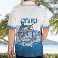 Blue Marlin Fishing Costa Rica Hawaiian Shirt Makaira Nigricans Deep Sea Fishing