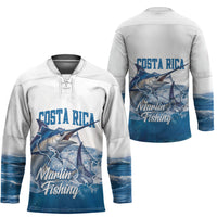 Blue Marlin Fishing Costa Rica Hockey Jersey Makaira Nigricans Deep Sea Fishing