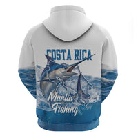 Blue Marlin Fishing Costa Rica Hoodie Makaira Nigricans Deep Sea Fishing