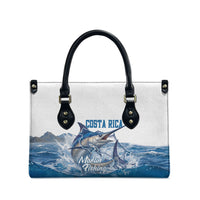 Blue Marlin Fishing Costa Rica Leather Bag Makaira Nigricans Deep Sea Fishing