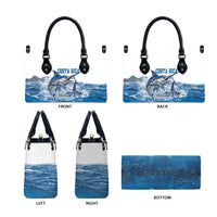 Blue Marlin Fishing Costa Rica Leather Bag Makaira Nigricans Deep Sea Fishing
