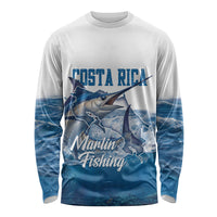 Blue Marlin Fishing Costa Rica Long Sleeve Shirt Makaira Nigricans Deep Sea Fishing