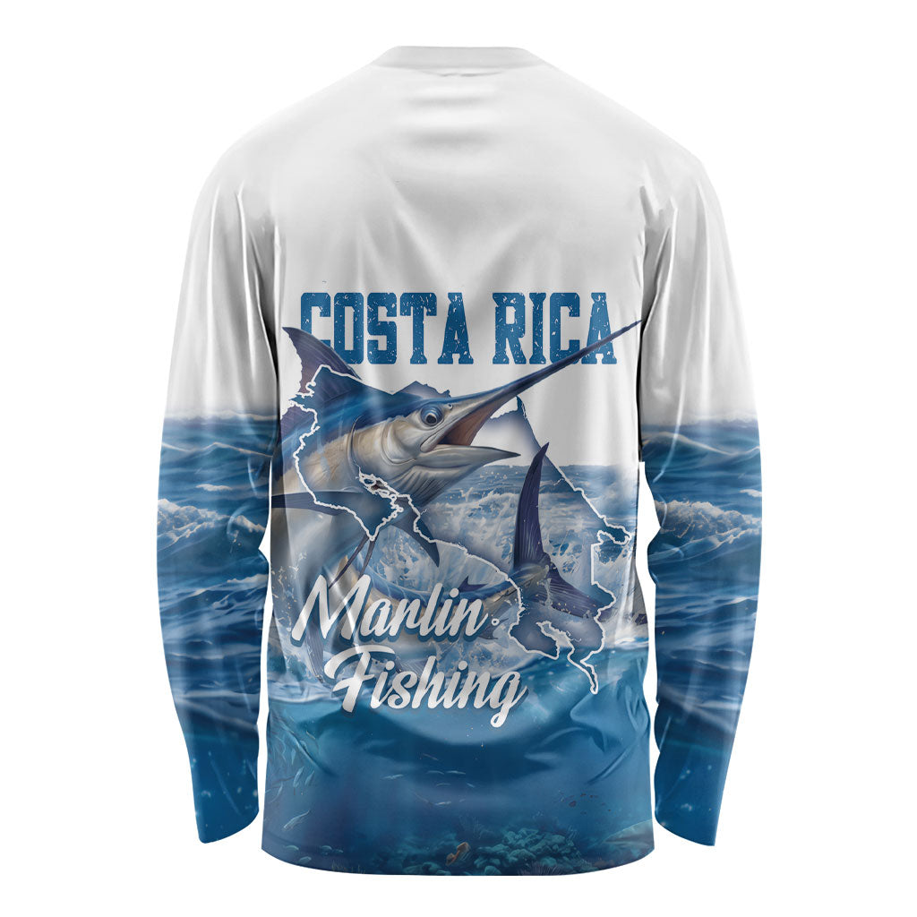Blue Marlin Fishing Costa Rica Long Sleeve Shirt Makaira Nigricans Deep Sea Fishing