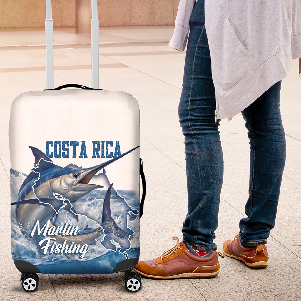 Blue Marlin Fishing Costa Rica Luggage Cover Makaira Nigricans Deep Sea Fishing