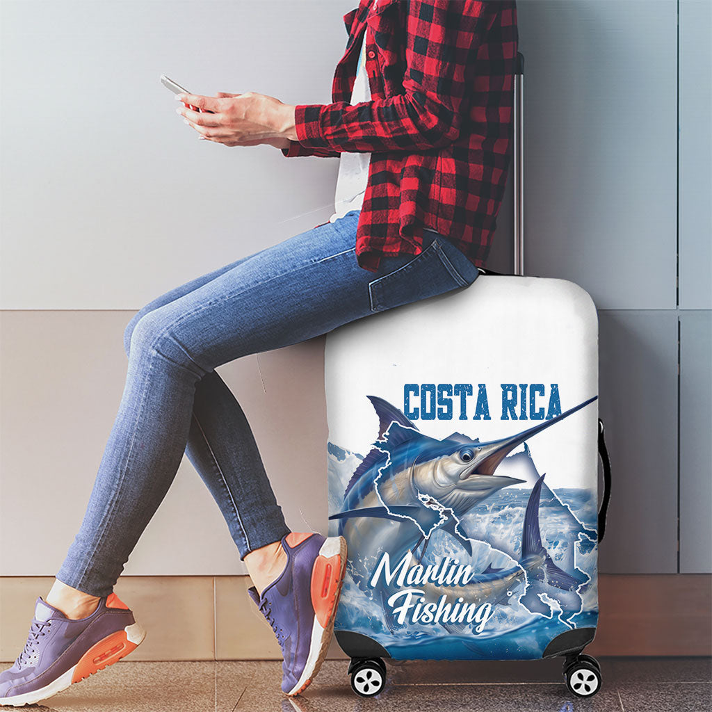 Blue Marlin Fishing Costa Rica Luggage Cover Makaira Nigricans Deep Sea Fishing