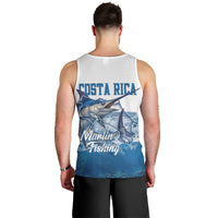 Blue Marlin Fishing Costa Rica Men Tank Top Makaira Nigricans Deep Sea Fishing
