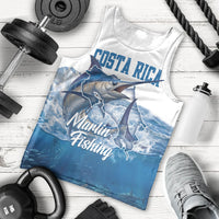 Blue Marlin Fishing Costa Rica Men Tank Top Makaira Nigricans Deep Sea Fishing