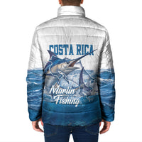 Blue Marlin Fishing Costa Rica Padded Jacket Makaira Nigricans Deep Sea Fishing