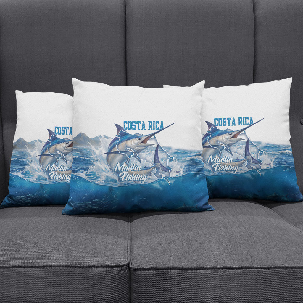 Blue Marlin Fishing Costa Rica Pillow Cover Makaira Nigricans Deep Sea Fishing
