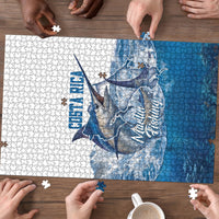 Blue Marlin Fishing Costa Rica Puzzle Makaira Nigricans Deep Sea Fishing