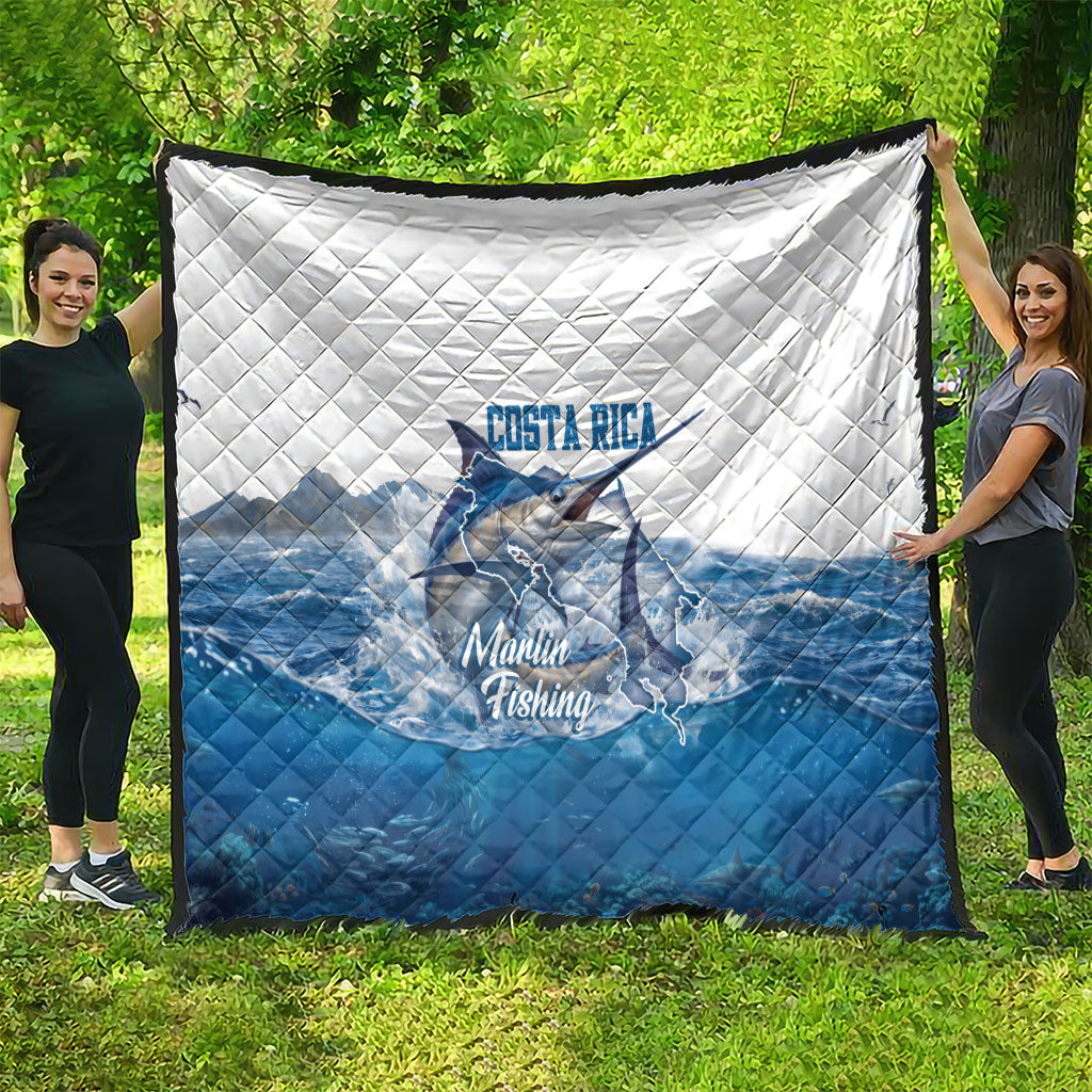 Blue Marlin Fishing Costa Rica Quilt Makaira Nigricans Deep Sea Fishing