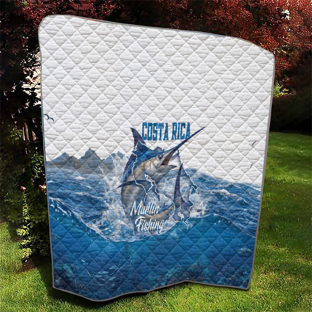 Blue Marlin Fishing Costa Rica Quilt Makaira Nigricans Deep Sea Fishing