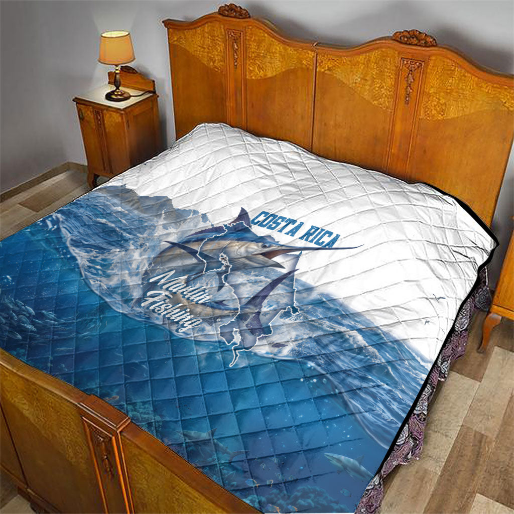 Blue Marlin Fishing Costa Rica Quilt Makaira Nigricans Deep Sea Fishing