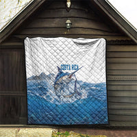 Blue Marlin Fishing Costa Rica Quilt Makaira Nigricans Deep Sea Fishing