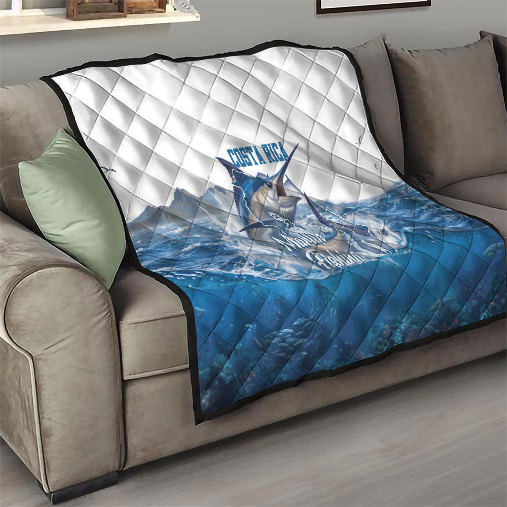 Blue Marlin Fishing Costa Rica Quilt Makaira Nigricans Deep Sea Fishing