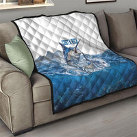 Blue Marlin Fishing Costa Rica Quilt Makaira Nigricans Deep Sea Fishing
