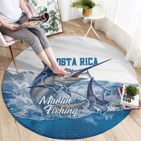Blue Marlin Fishing Costa Rica Round Carpet Makaira Nigricans Deep Sea Fishing