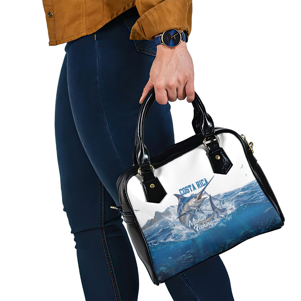Blue Marlin Fishing Costa Rica Shoulder Handbag Makaira Nigricans Deep Sea Fishing