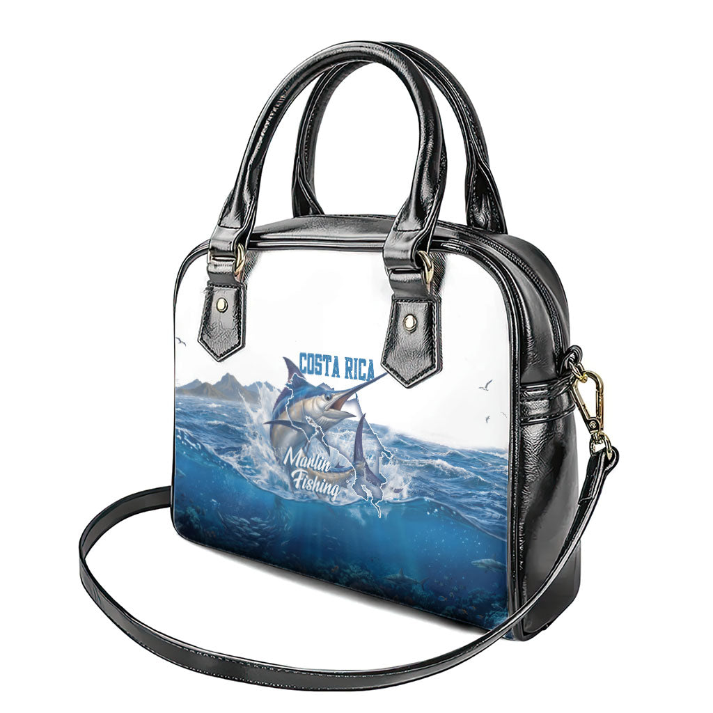 Blue Marlin Fishing Costa Rica Shoulder Handbag Makaira Nigricans Deep Sea Fishing