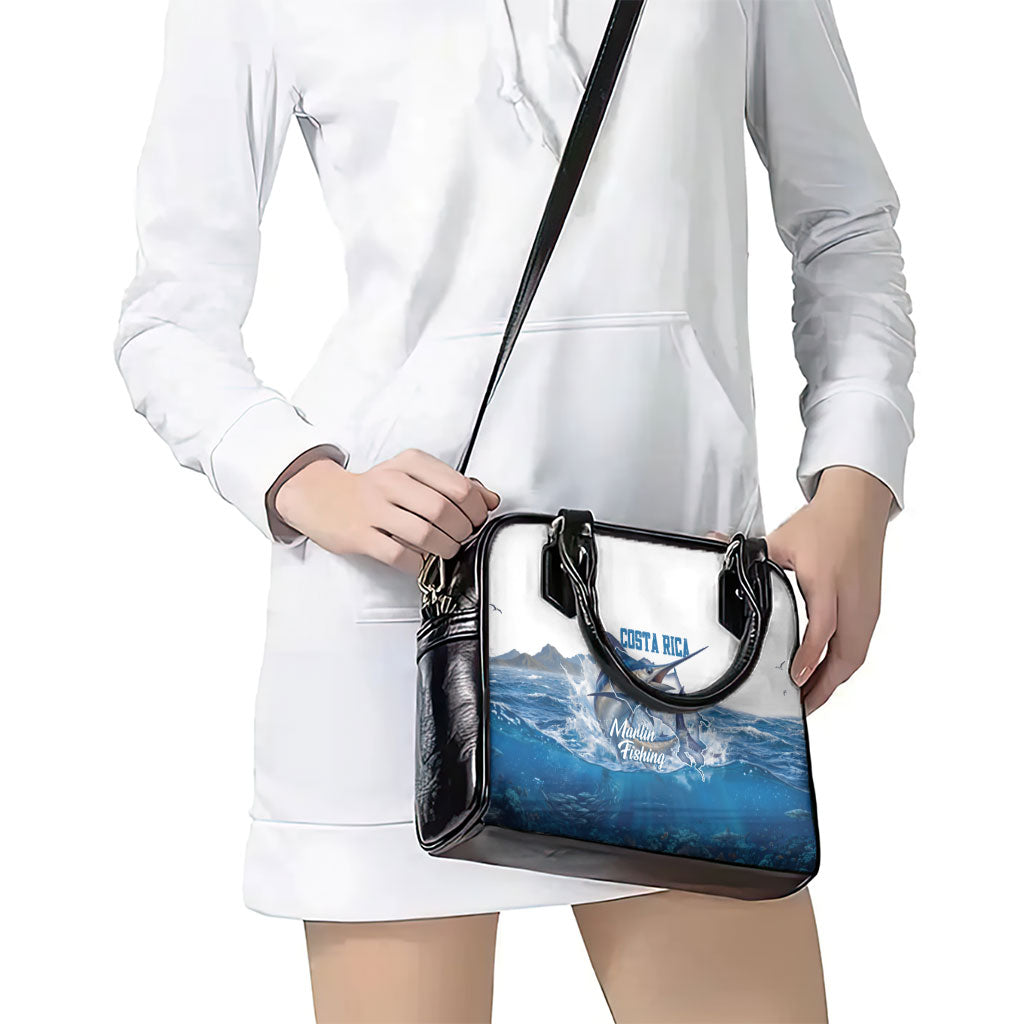 Blue Marlin Fishing Costa Rica Shoulder Handbag Makaira Nigricans Deep Sea Fishing