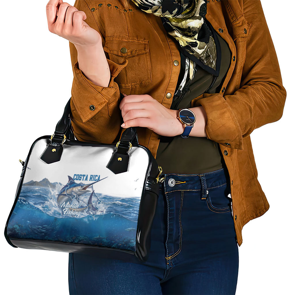 Blue Marlin Fishing Costa Rica Shoulder Handbag Makaira Nigricans Deep Sea Fishing