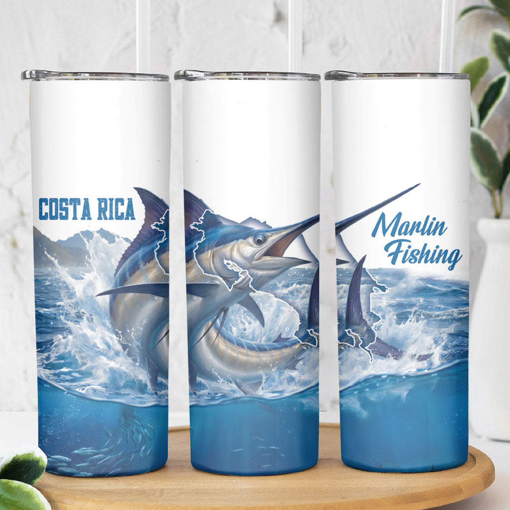 Blue Marlin Fishing Costa Rica Skinny Tumbler Makaira Nigricans Deep Sea Fishing