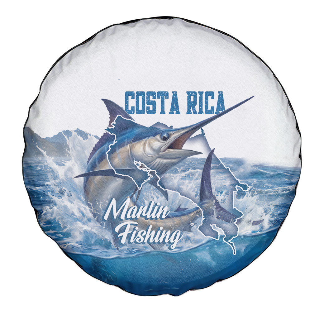 Blue Marlin Fishing Costa Rica Spare Tire Cover Makaira Nigricans Deep Sea Fishing