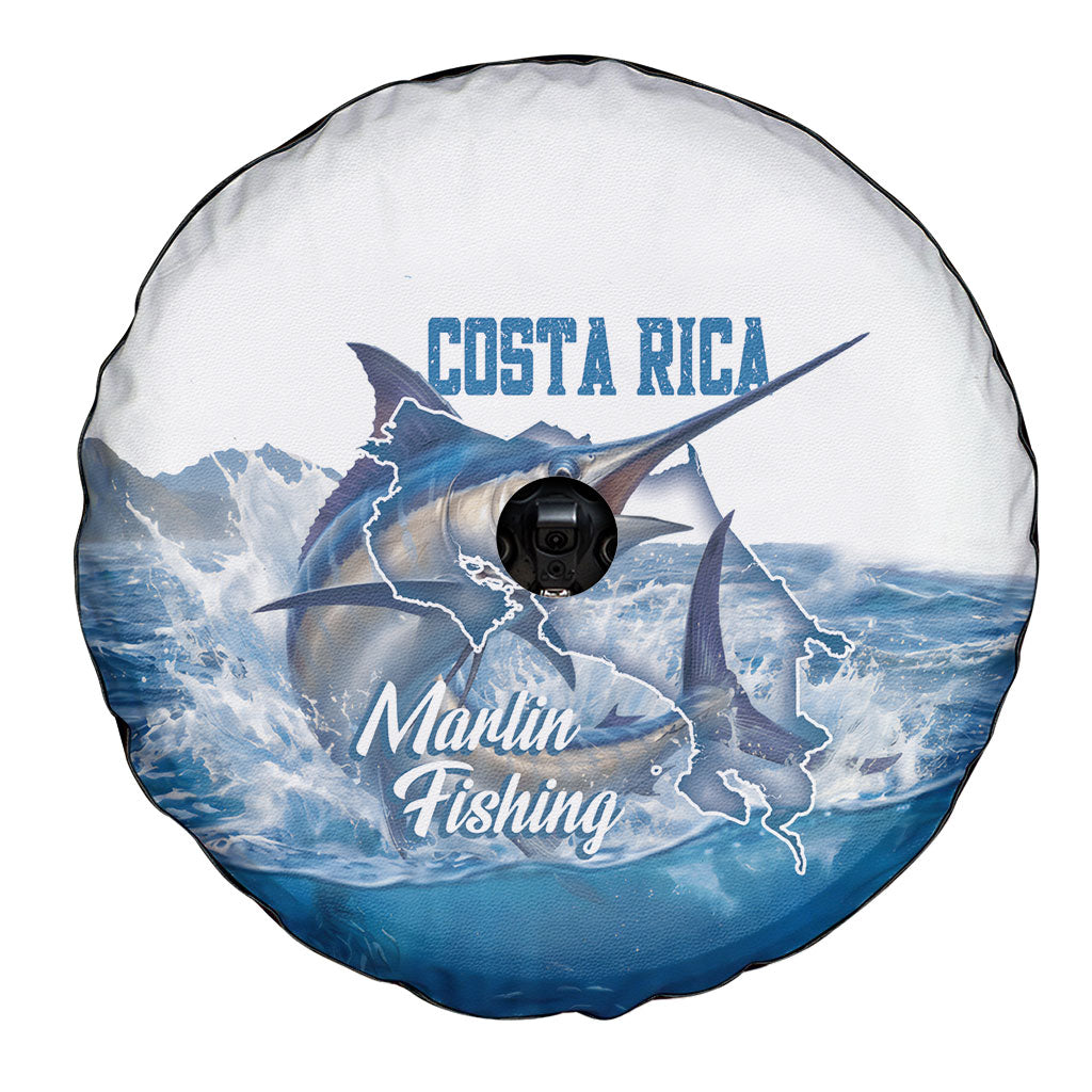Blue Marlin Fishing Costa Rica Spare Tire Cover Makaira Nigricans Deep Sea Fishing