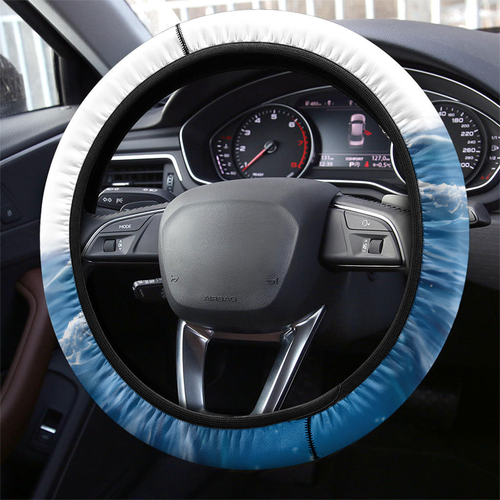 Blue Marlin Fishing Costa Rica Steering Wheel Cover Makaira Nigricans Deep Sea Fishing