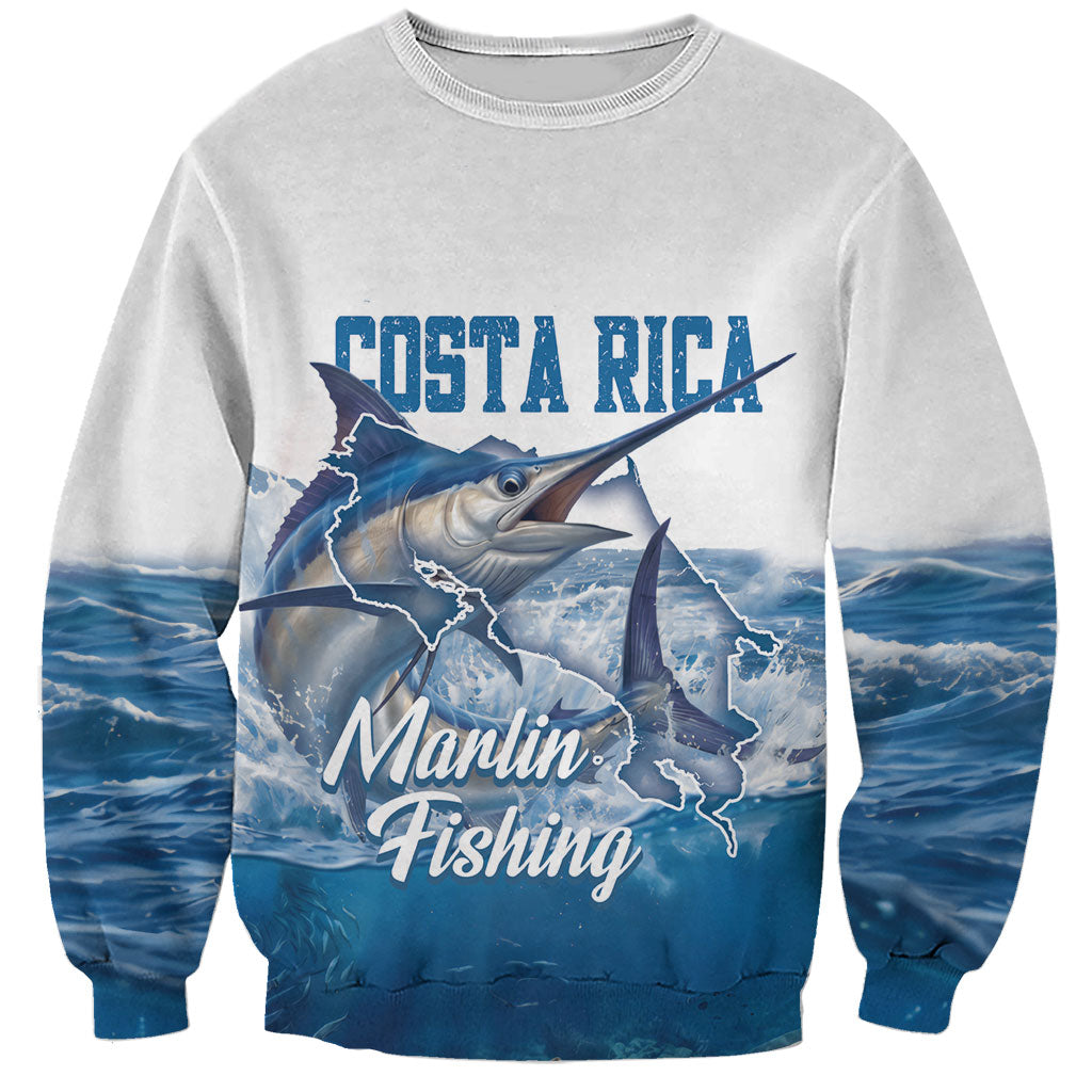 Blue Marlin Fishing Costa Rica Sweatshirt Makaira Nigricans Deep Sea Fishing