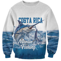 Blue Marlin Fishing Costa Rica Sweatshirt Makaira Nigricans Deep Sea Fishing