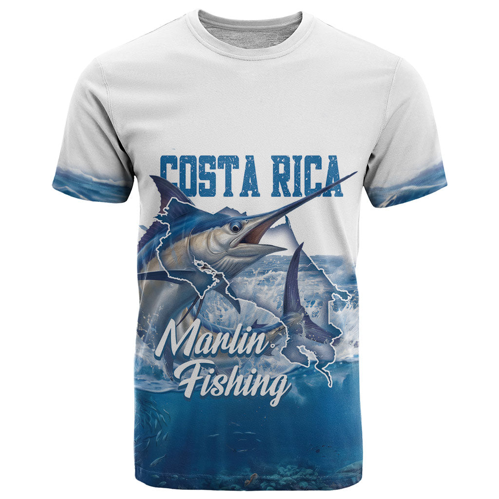 Blue Marlin Fishing Costa Rica T Shirt Makaira Nigricans Deep Sea Fishing