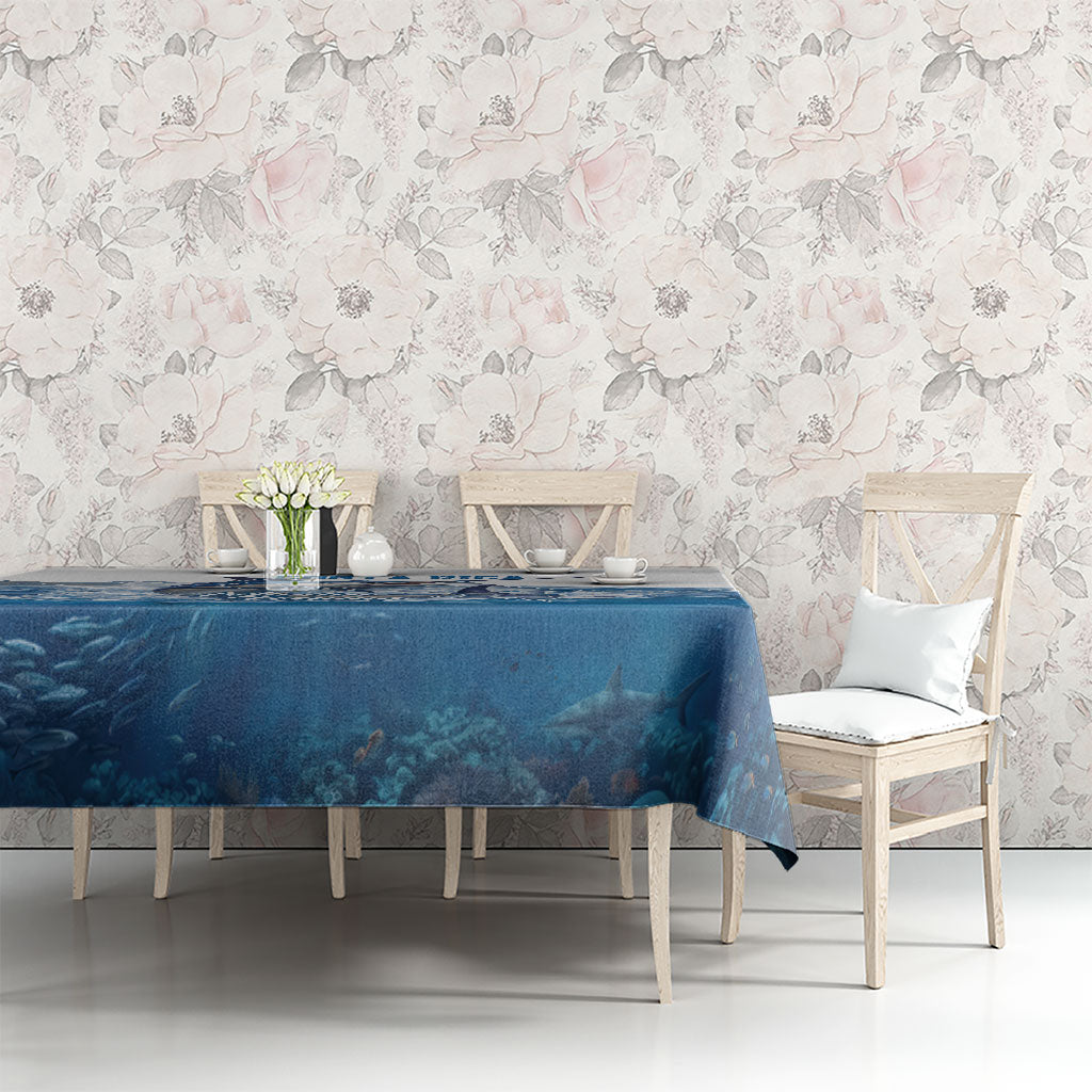 Blue Marlin Fishing Costa Rica Tablecloth Makaira Nigricans Deep Sea Fishing
