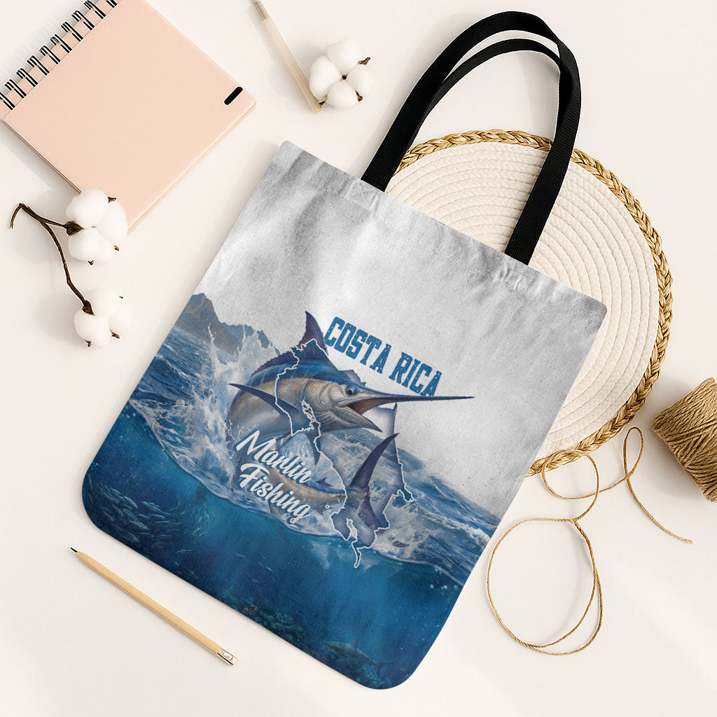 Blue Marlin Fishing Costa Rica Tote Bag Makaira Nigricans Deep Sea Fishing
