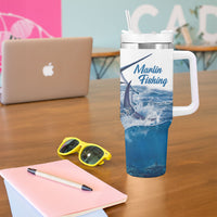 Blue Marlin Fishing Costa Rica Tumbler With Handle Makaira Nigricans Deep Sea Fishing
