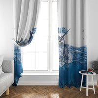 Blue Marlin Fishing Costa Rica Window Curtain Makaira Nigricans Deep Sea Fishing