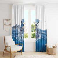 Blue Marlin Fishing Costa Rica Window Curtain Makaira Nigricans Deep Sea Fishing