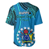 13 March Penrhyn Island Gospel Day Baseball Jersey Cook Islands Tribal Pattern - Wonder Print Shop