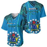 13 March Penrhyn Island Gospel Day Baseball Jersey Cook Islands Tribal Pattern - Wonder Print Shop